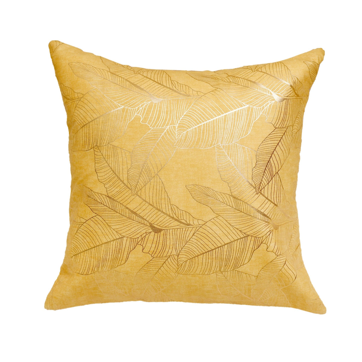 Golden Leaves Luxury Cushion Covers - 16" x 16", Pack of 3 Colors - Coral Slub - 