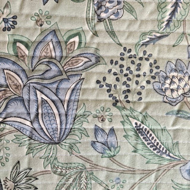 Grove Quilted Table Runner - Coral Slub -