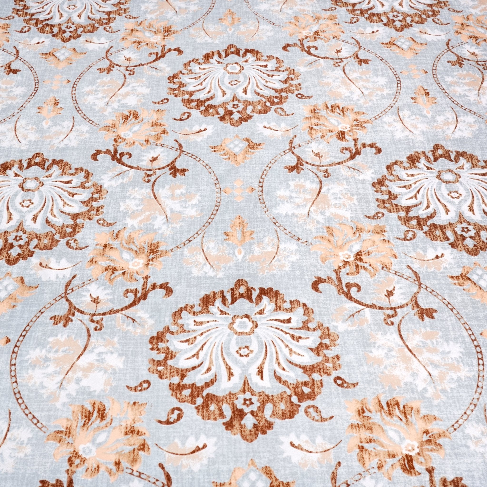 Heritage Garden Double Bed Sheet Set, 90" x 100" - Coral Slub - 