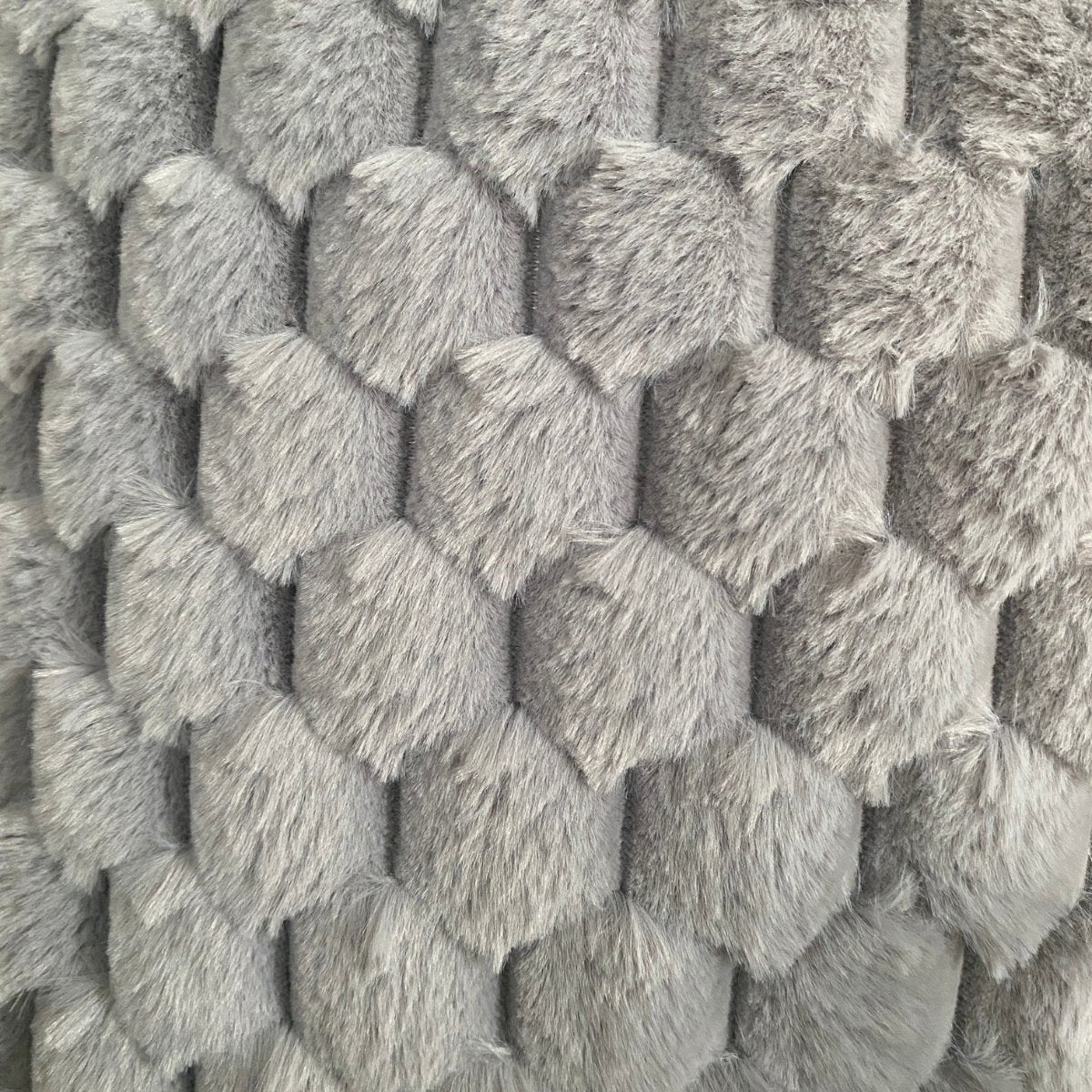 Herringbone Cushion Covers, Grey Color, Pack of 2, 16" x 16" - Coral Slub - 