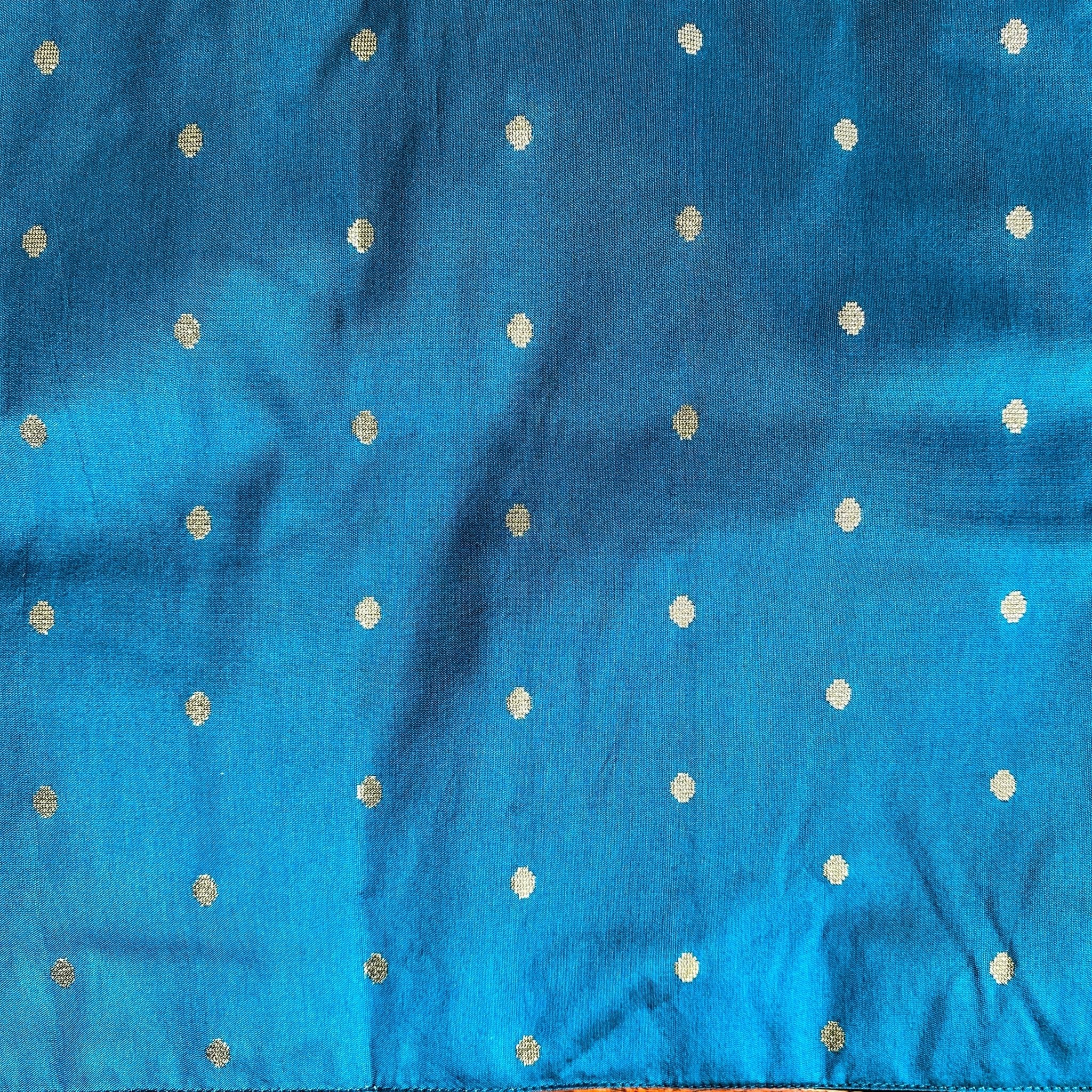 Indigo Charm Taffetta Table Runner 13" x 72" - Coral Slub - 