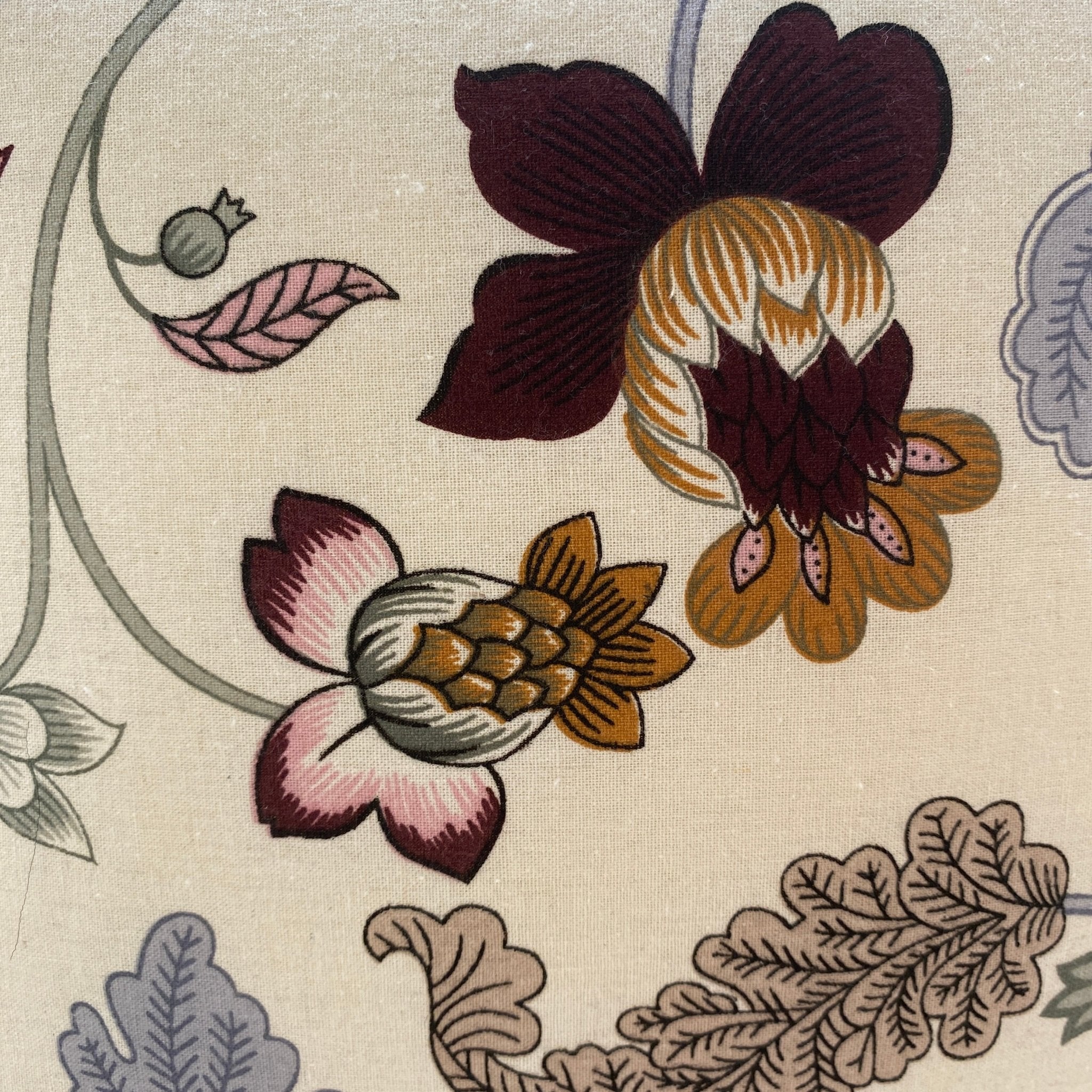 Jamuni Bloom Cushion Cover, Pack of 2, 16" x 16" - Coral Slub - 