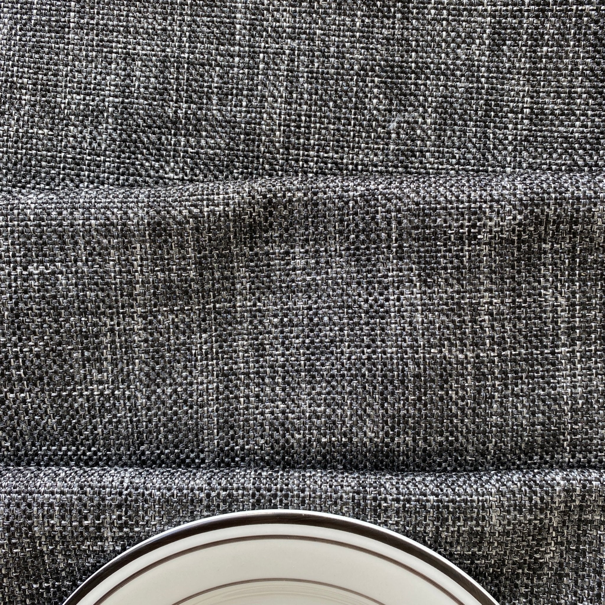 Jute Essence Charcoal Table Runner 13" x 72" - Coral Slub - 