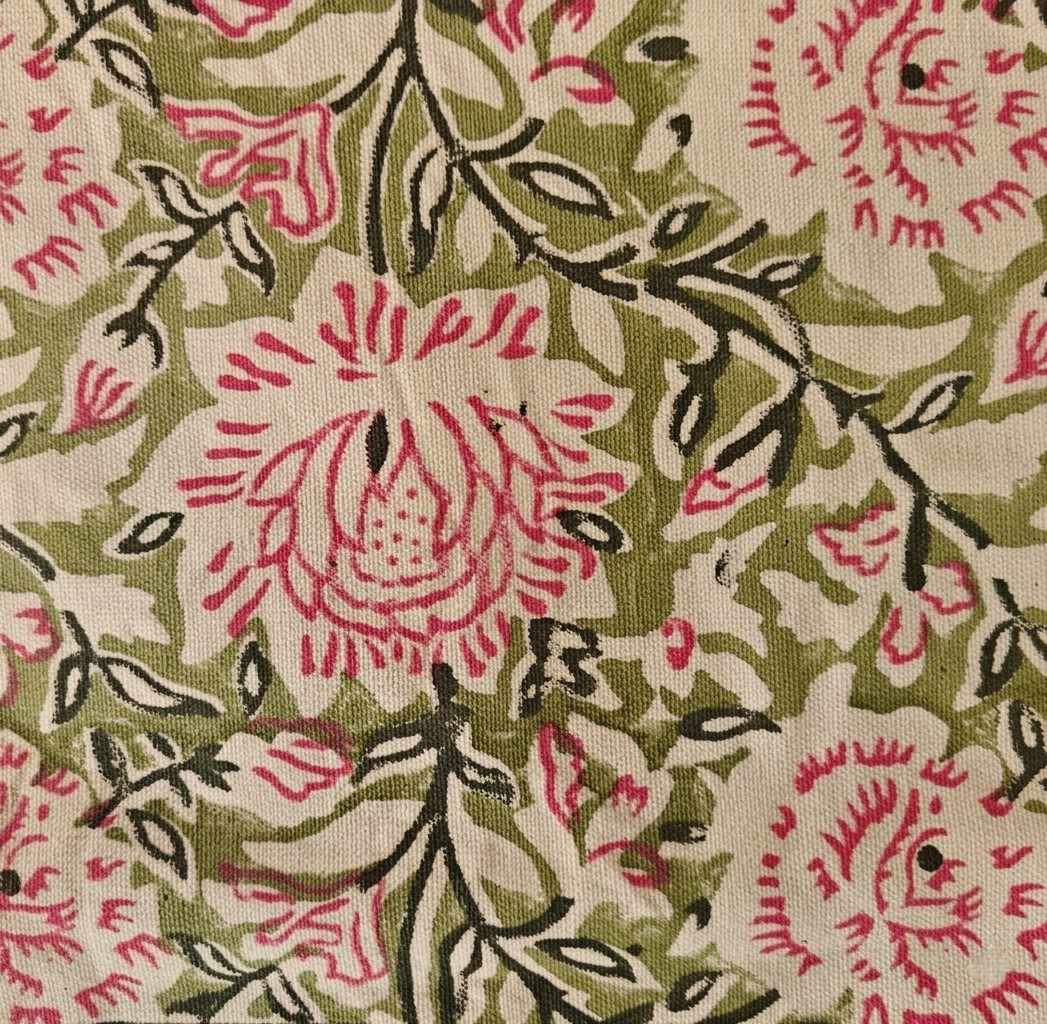 Ketaki Block Print Placemats - Coral Slub -