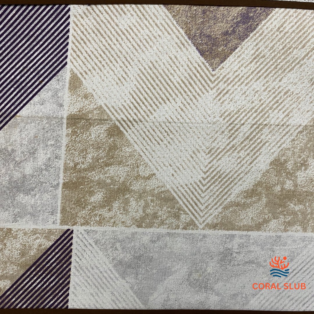 Lattice Dreamscape Cotton Placemats, 12" x 18", Set of 2 - Coral Slub - 