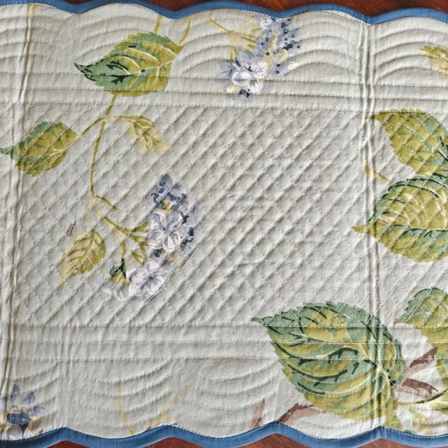 Blue Bird Reversible Table Runner