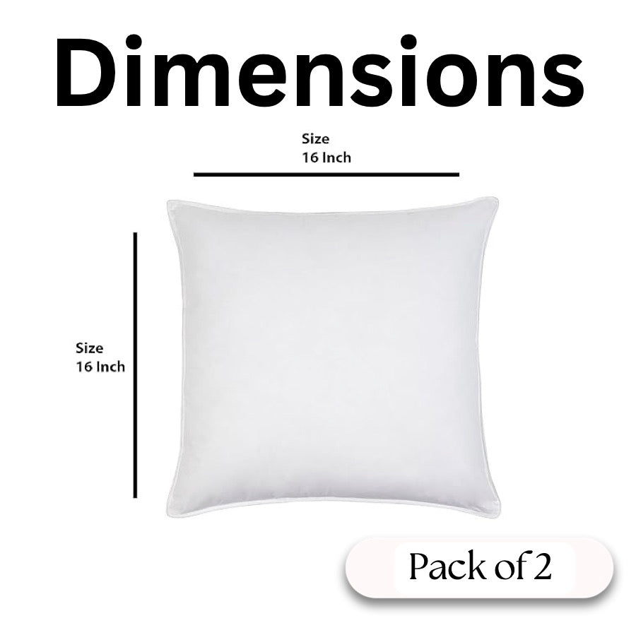 Mandala Medley Cushion Covers, 16" x 16", Pack of 2 - Coral Slub - 