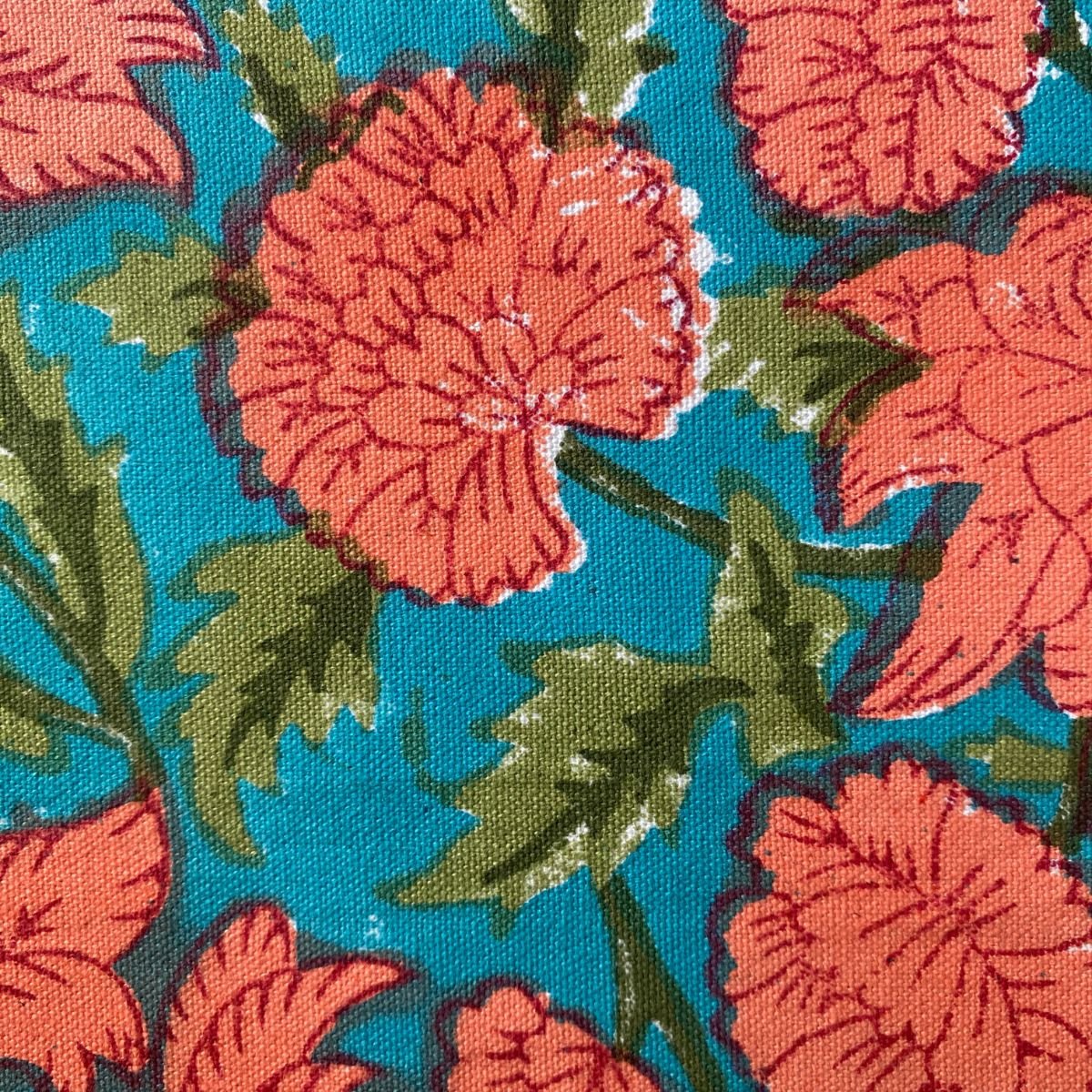 Marigold Table Runner, 100% cotton, 13" x 72" - Coral Slub - 