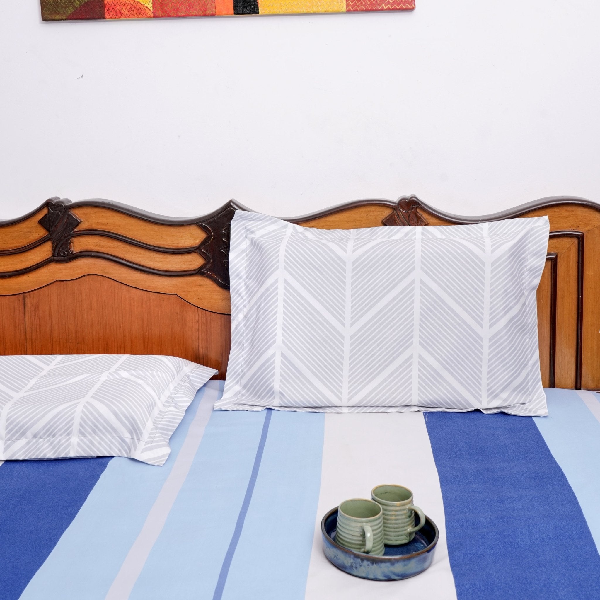 Marina Bedsheet Set King Size, 108" x 108" - Coral Slub - 