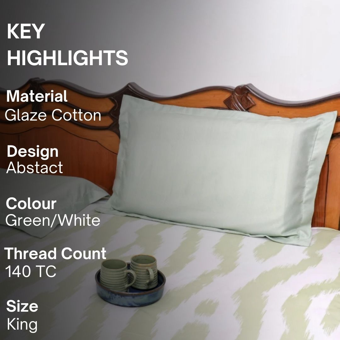 Meadow Bedsheet Set King Size, 108" x 108" - Coral Slub - 