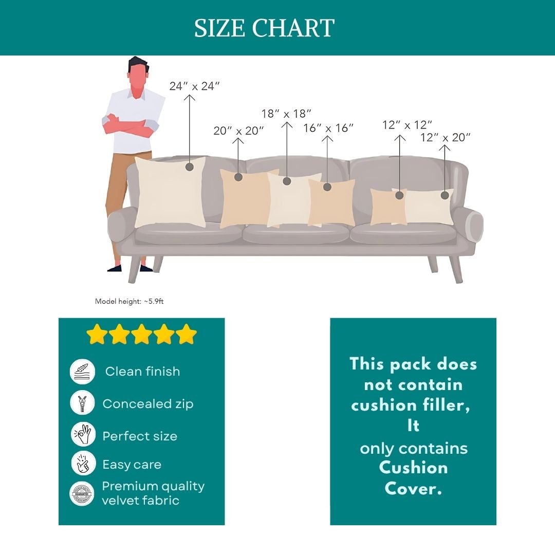 Meenakari Cushion Cover Powder Blue, 16" x 16", Pack of 2 - Coral Slub - 