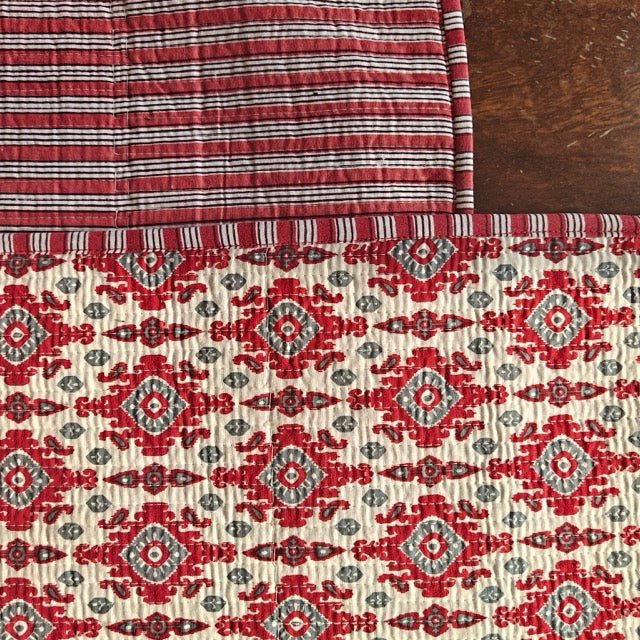 Mesa Reversible Placemats - Coral Slub -