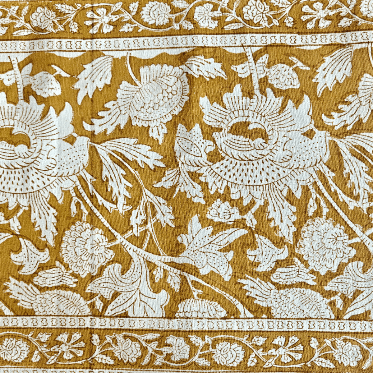 Mogra Table Runner, 100% cotton, 11" X 72" - Coral Slub - 