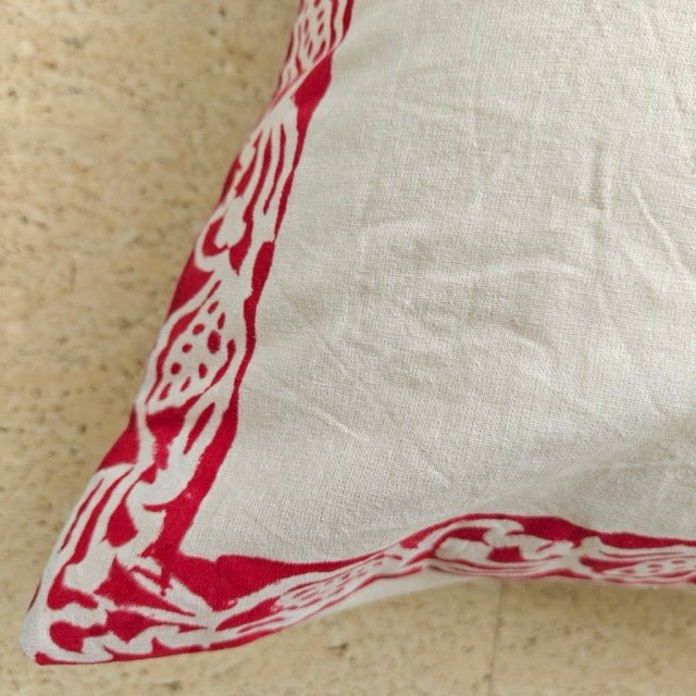 Nayra Printed Cushion Covers, Pack of 5 - Coral Slub - 