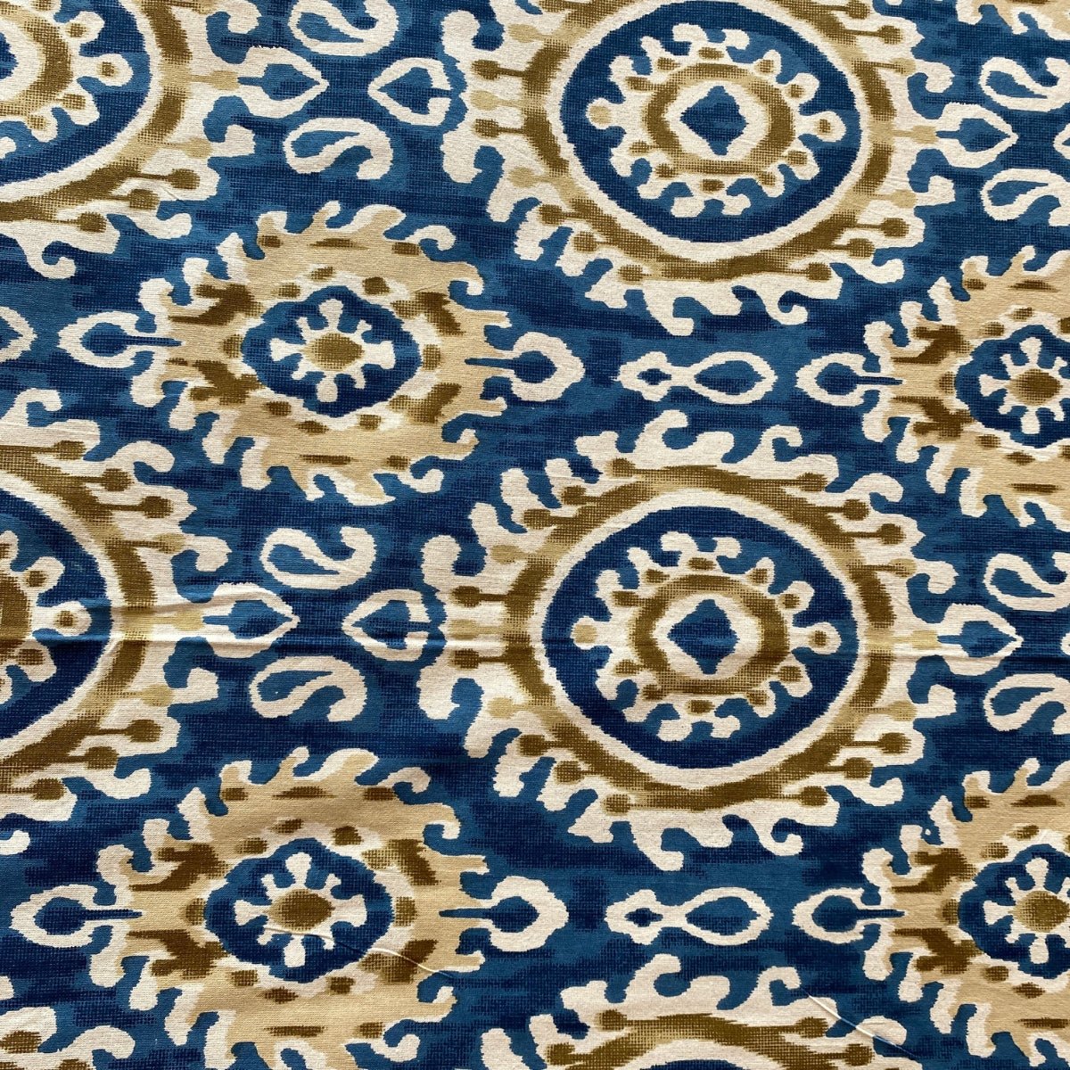 Neel Chakra Ikat Print Bedsheet Set, King Size, 100" x 108" - Coral Slub - 