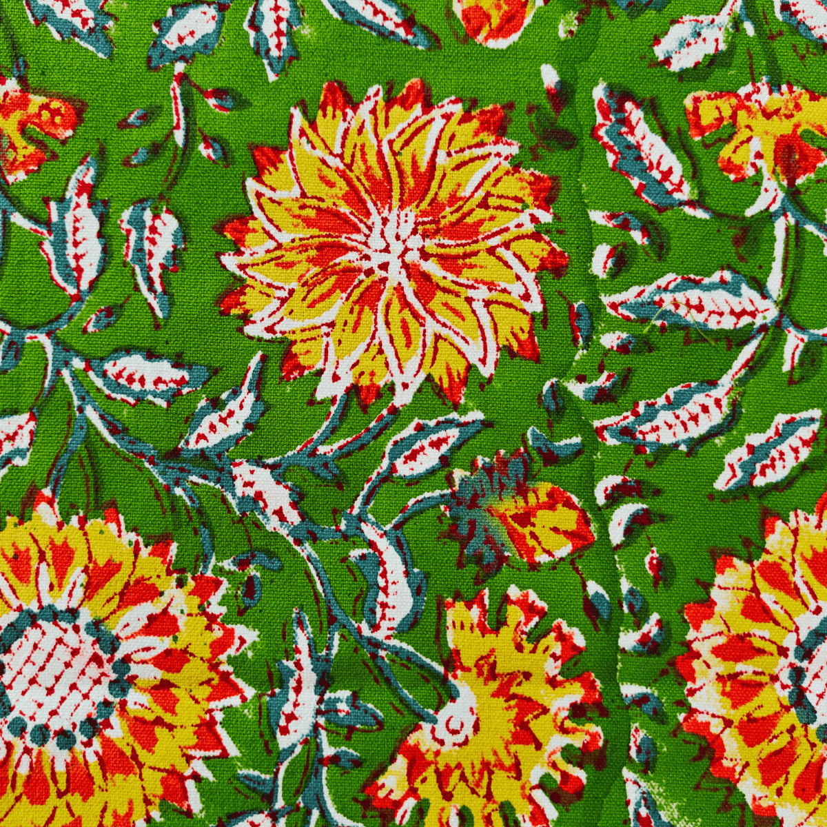 Olive Table Runner, 100% cotton, 13" X 72" - Coral Slub - 