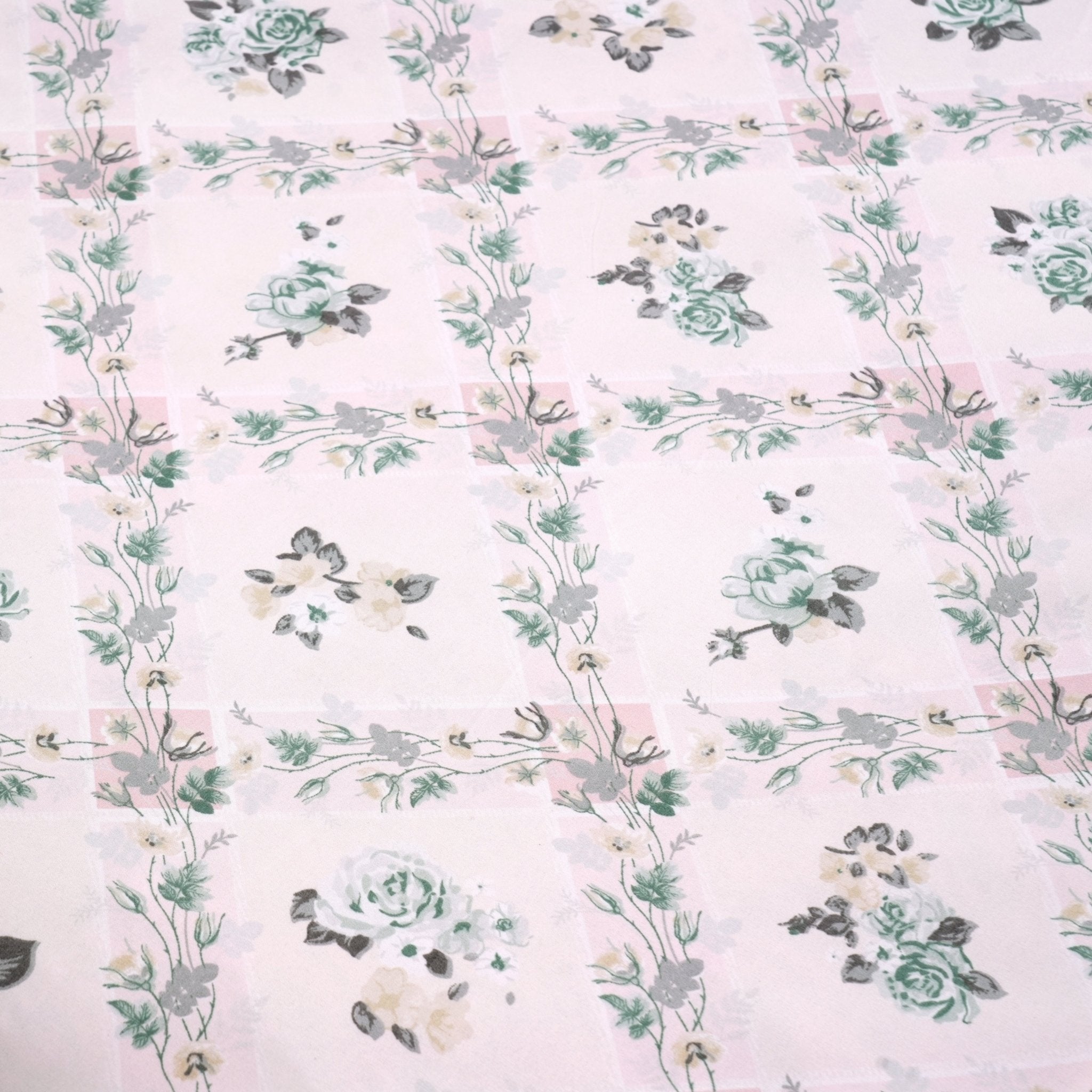 Pack of 2 King Size Bedsheets – Blush & Bloomfield Prints - Coral Slub - 