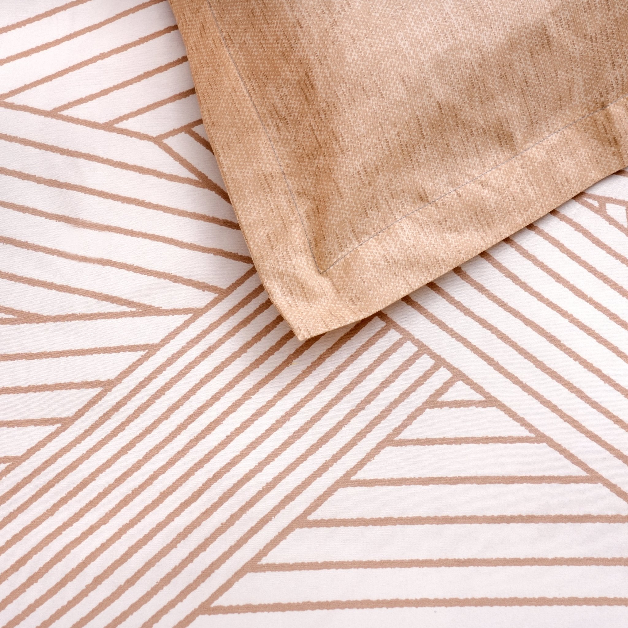 Pack of 2 King Size Bedsheets – Tangle & Marina Prints - Coral Slub - 