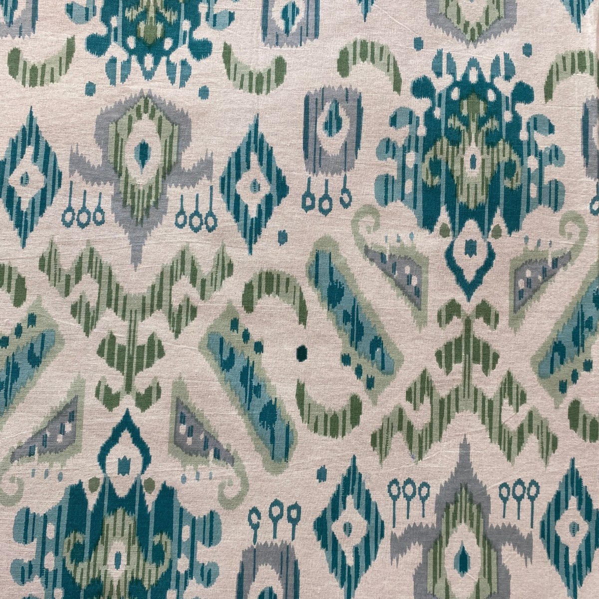 Patola Ikat Print Bedsheet Set, King Size, 100" x 108" - Coral Slub - 