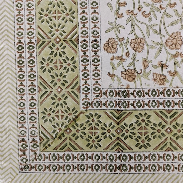 Parijat 6 Seater Dining Table Cover, 100% Cotton, 60" x 90"