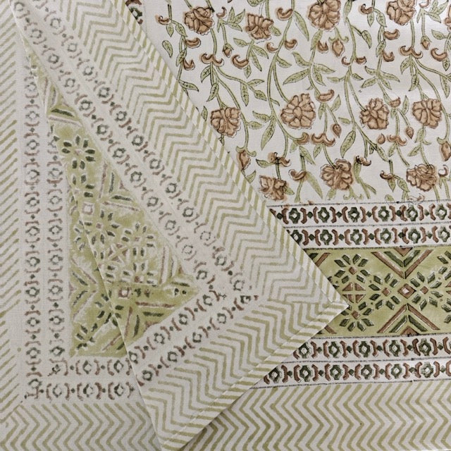 Parijat 6 Seater Dining Table Cover, 100% Cotton, 60" x 90"