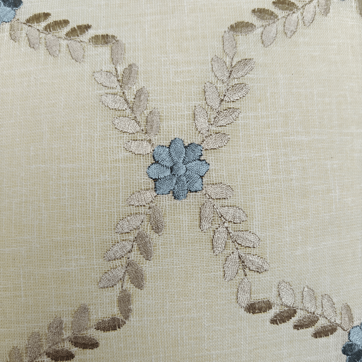 Pearl Cushion Cover Set – Tissue Fabric – 16" x 16" (Set of 2 Designs) - Coral Slub - 