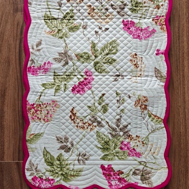 Petal Grove Reversible Table Runner - Coral Slub -