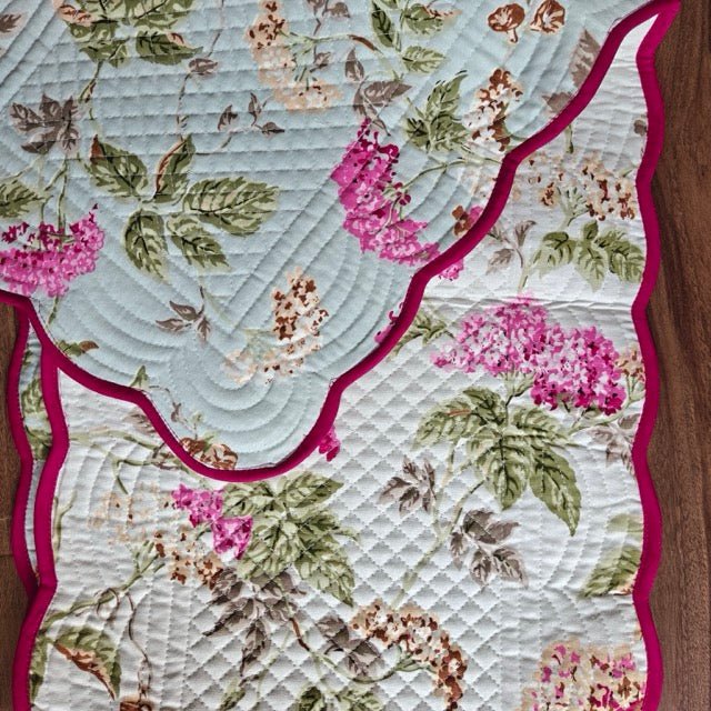 Petal Grove Reversible Table Runner - Coral Slub -