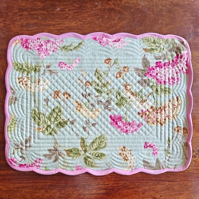 Petal Play Reversible Placemats - Coral Slub - 