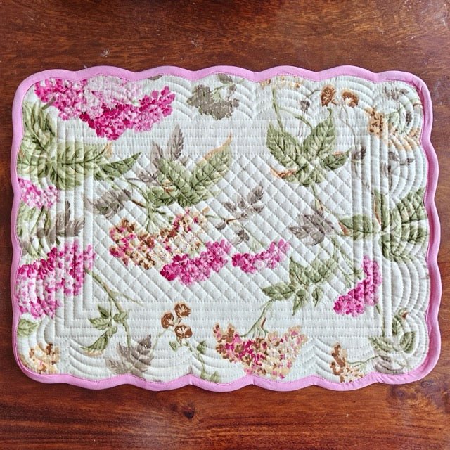 Petal Play Reversible Placemats - Coral Slub - 