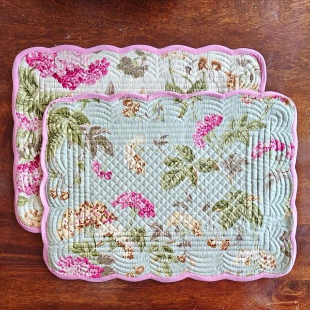 Petal Play Reversible Placemats - Coral Slub - 