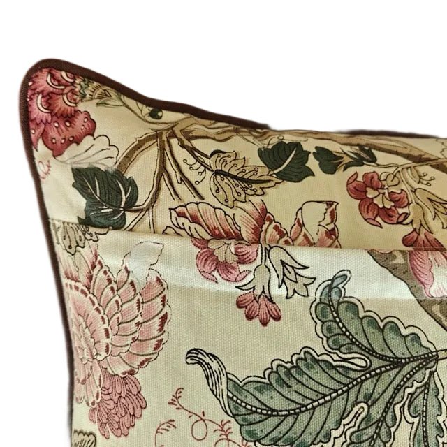 Petal Whisper Printed Cushion Covers, 16" x 16", Pack of 5 - Coral Slub -
