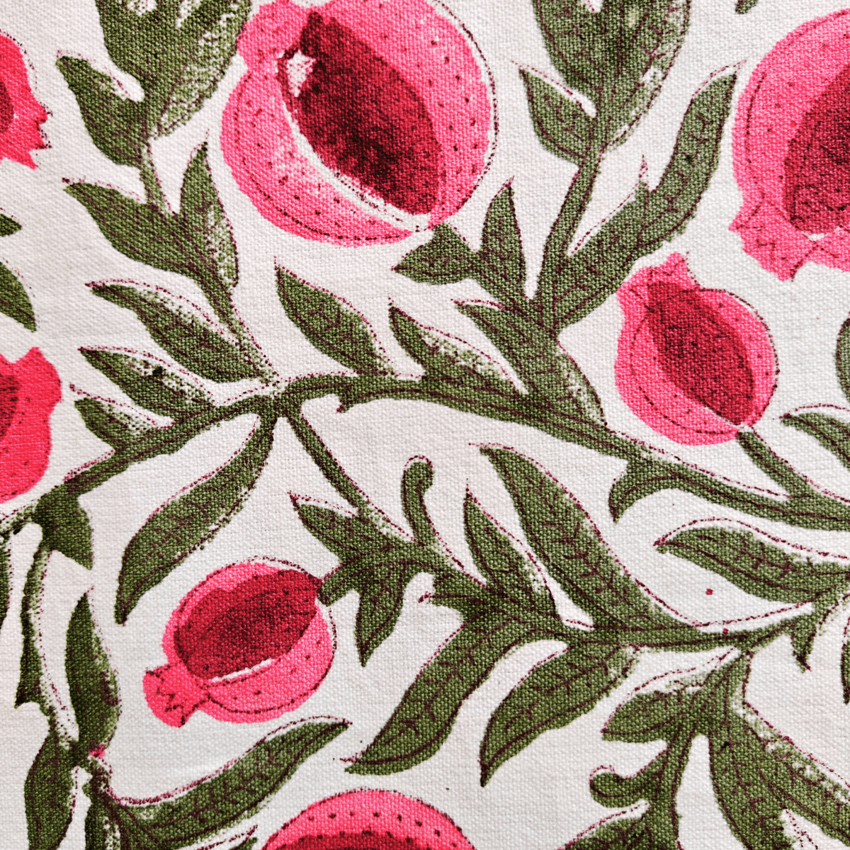 Pome Table Runner, 100% cotton, 13" X 72" - Coral Slub - 