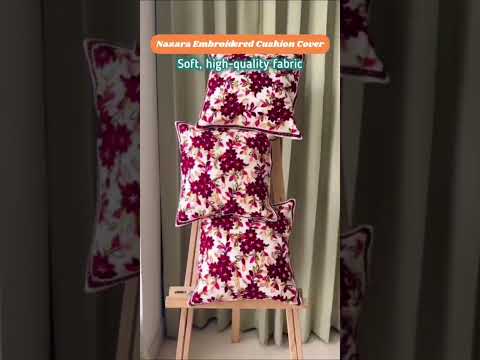 Nazara Embroidered Cushion Cover, 16" x 16", Pack of 1