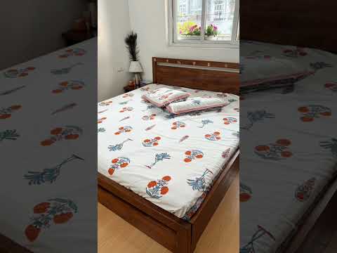 Nargis Bedsheet Set 100% Cotton, King Size, 100" x 108"