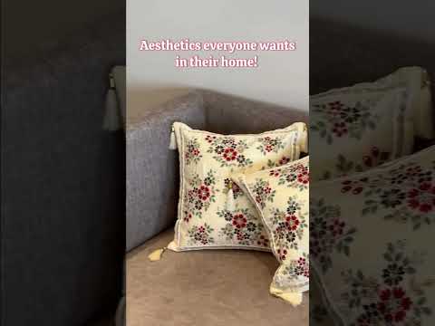 AARA Offwhite Cushion Cover, 16" x 16", Pack of 1