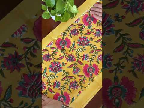 Phoolkari Table Runner, 100% cotton, 13" X 72"