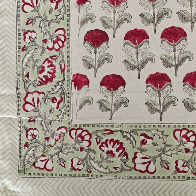 Chameli 6 Seater Dining Table Cover, 100% Cotton, 60" x 90"