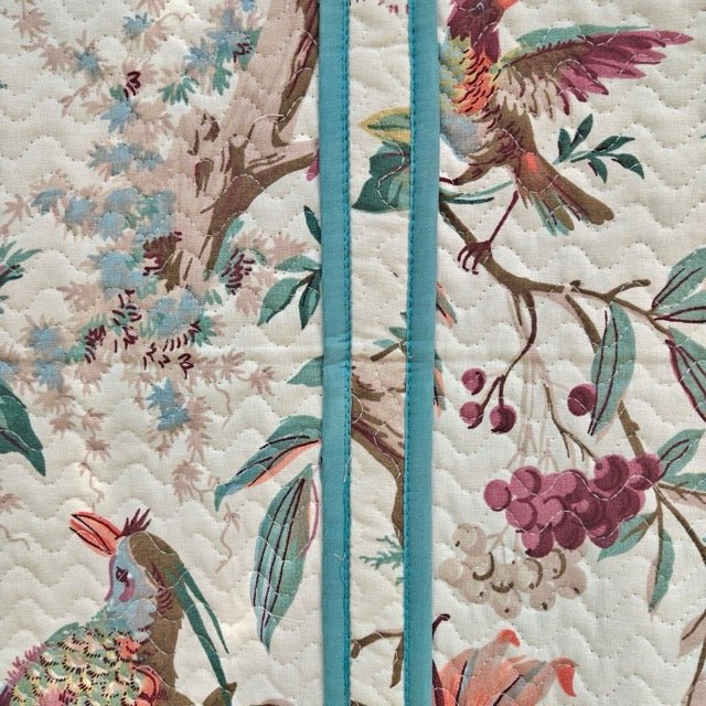 Regal Flora Botanic Print Tote Bag - Coral Slub - 