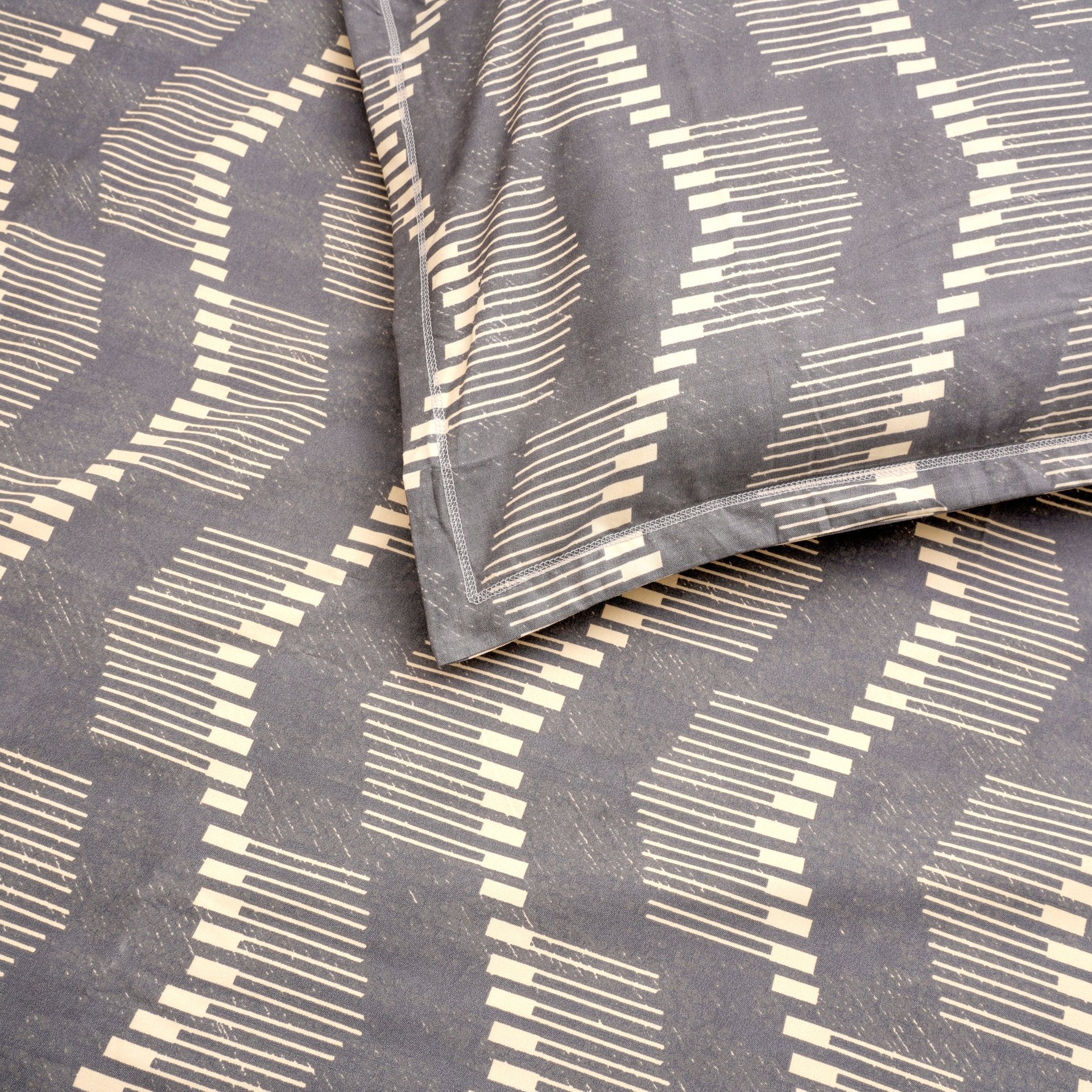 Rhythm Double Bed Sheet Set, 90" x 100" - Coral Slub - 