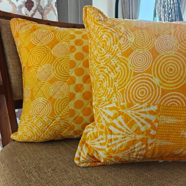 Ripple Cushion Covers, Pack of 5 - Coral Slub - 