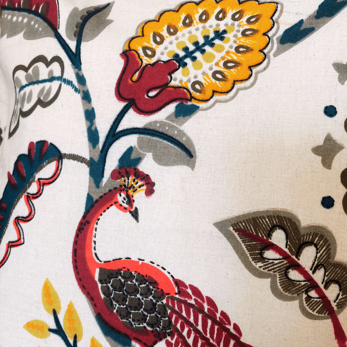 Royal Red Cushion Cover, 16" x 16", Pack of 2 - Coral Slub - 