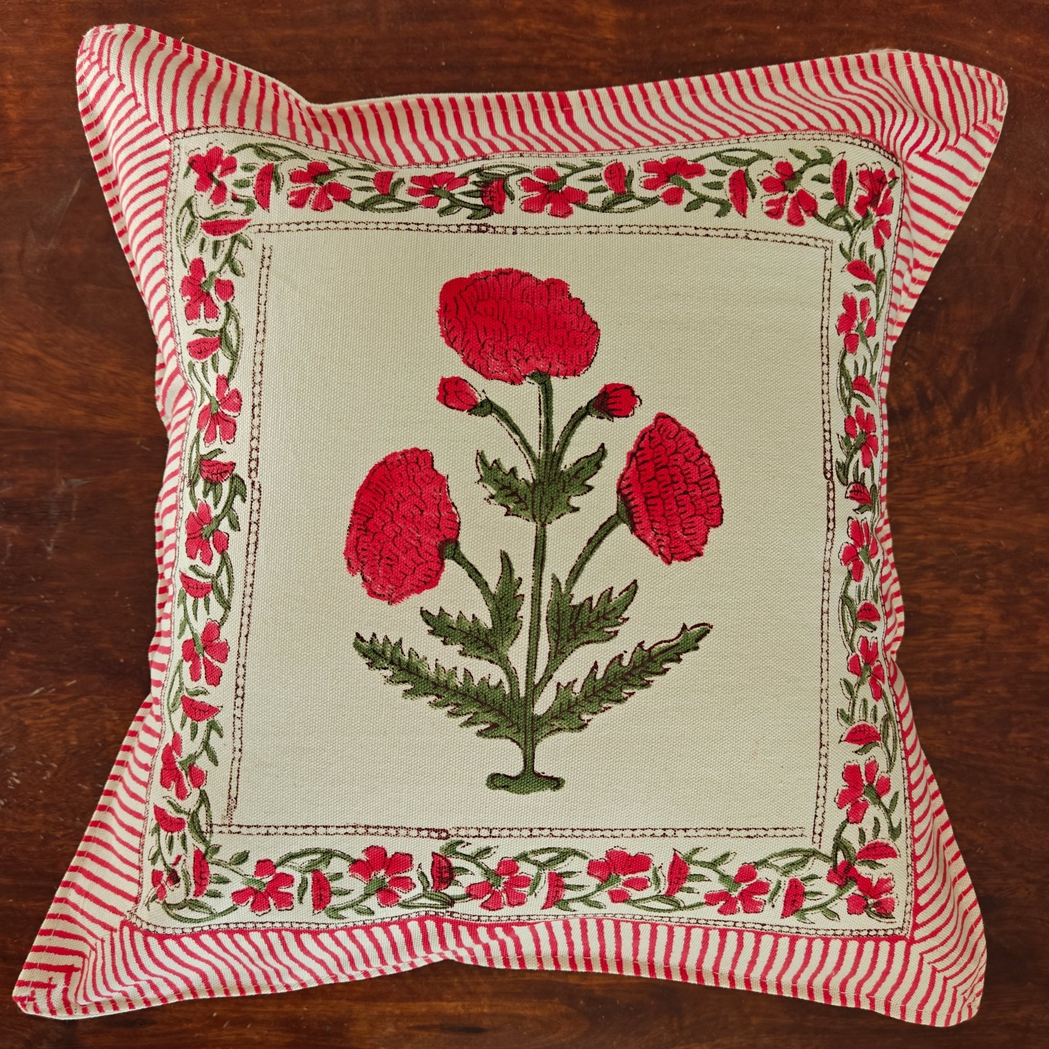 Saira Cushion Covers, Pack of 5 - Coral Slub - 