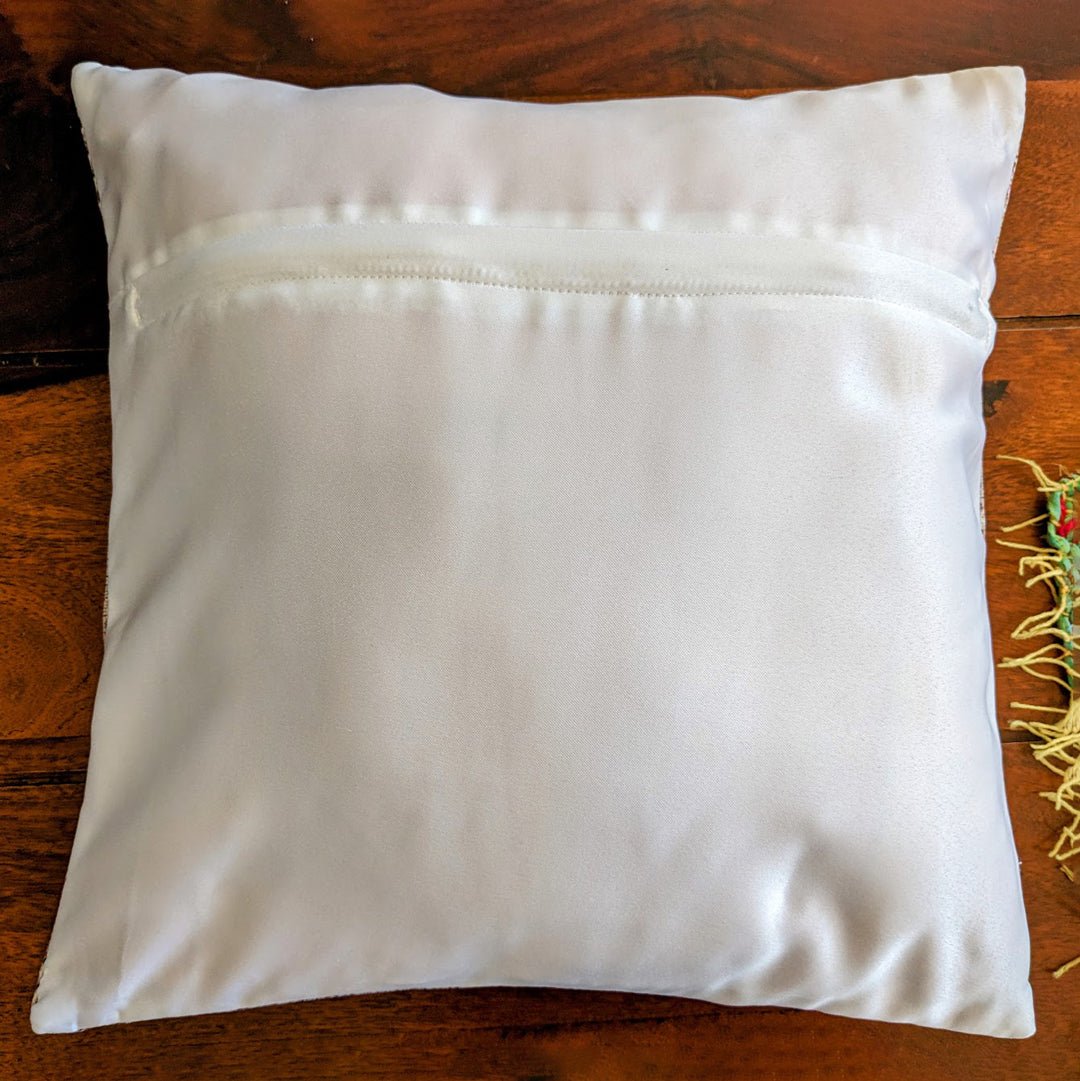 Satin Botanica Cushion Cover, Pack of 2, 16" x 16" - Coral Slub - 