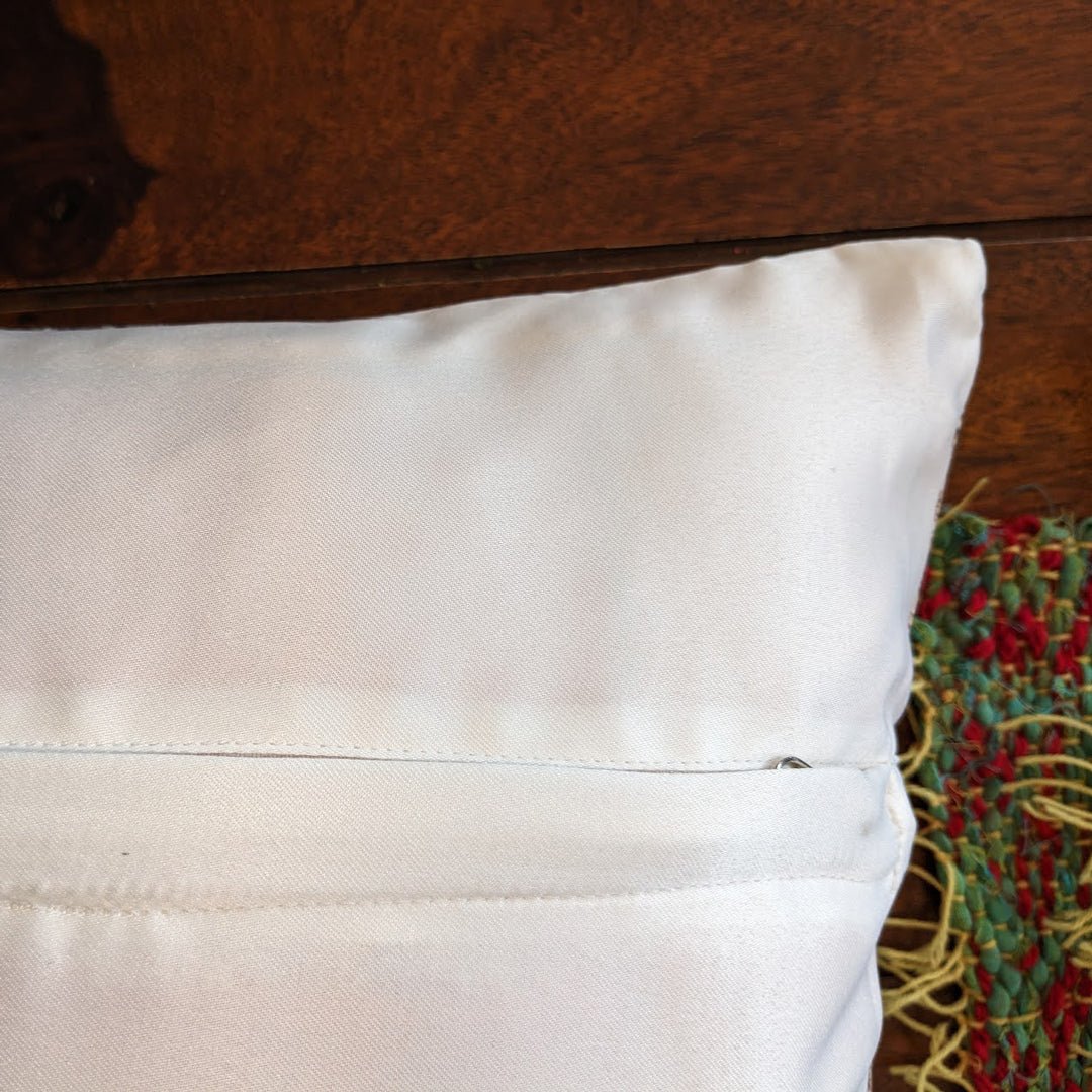 Satin Botanica Cushion Cover, Pack of 2, 16" x 16" - Coral Slub - 