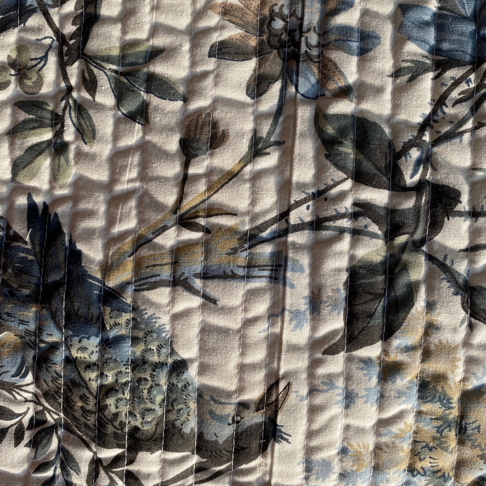 Smoky Iris Cotton Placemats, 13" x 19", Set of 2 - Coral Slub - 