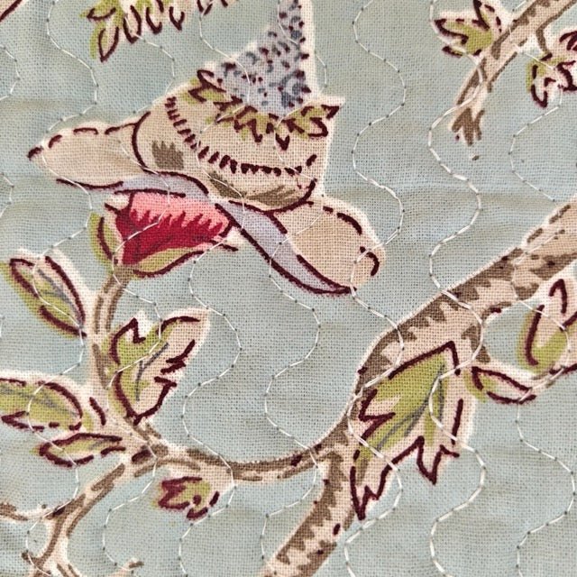 Sonata Botanic Print Tote Bag - Coral Slub - 