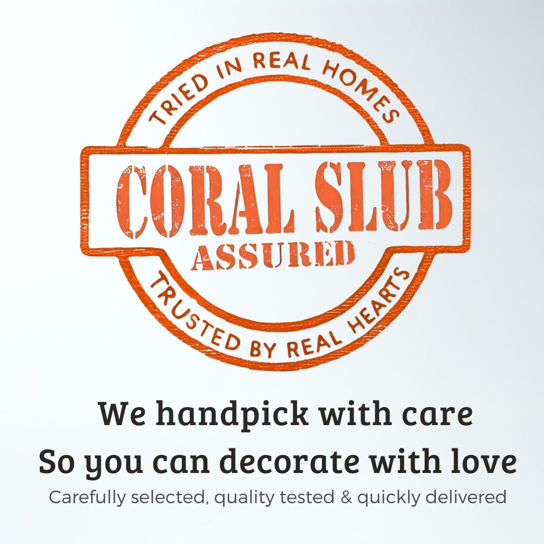 Coral Slub logo with text on a white background