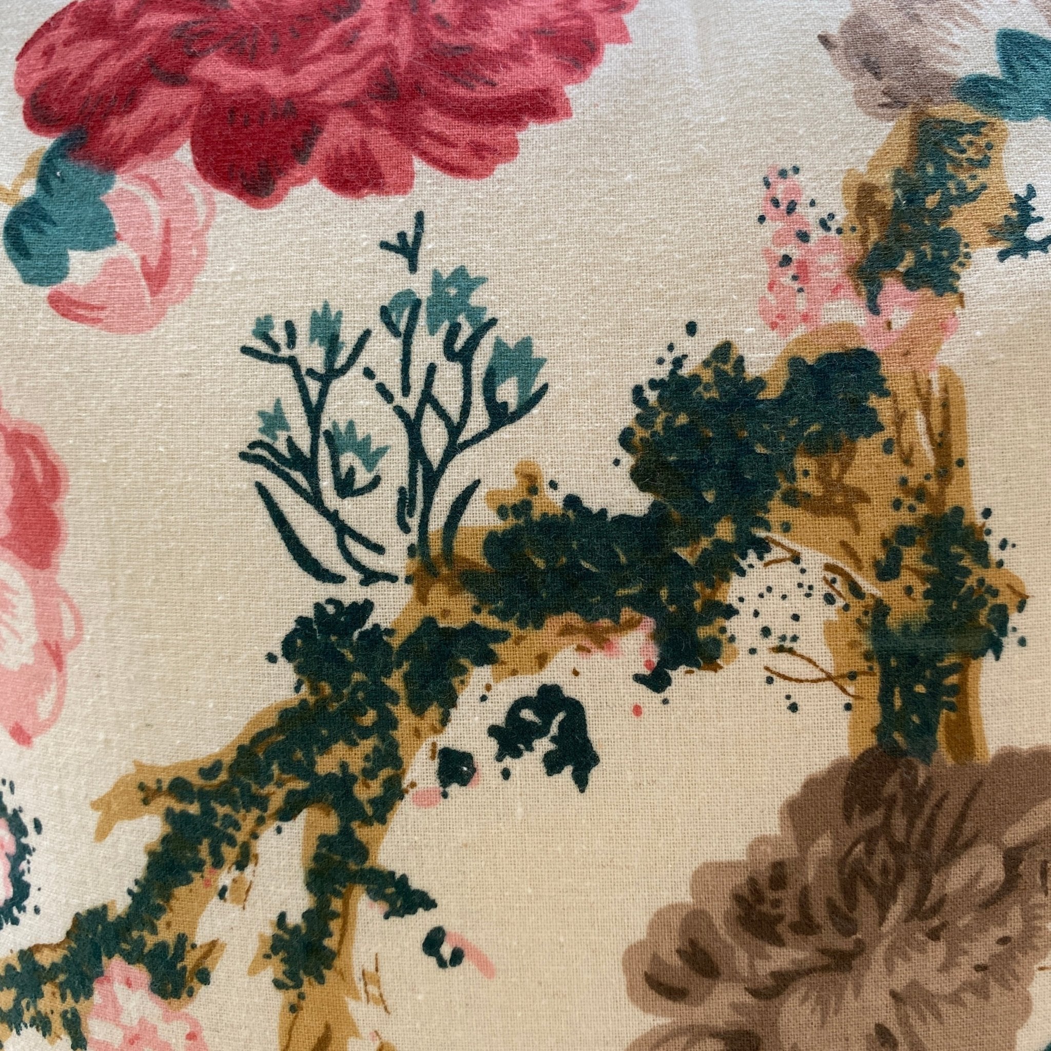 Surkhi Maroon Cushion Cover, Pack of 2, 16" x 16" - Coral Slub - 