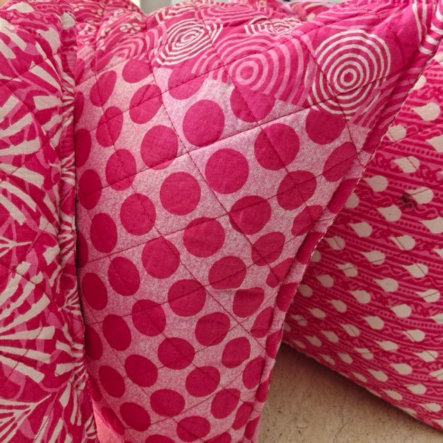 Swirl Cushion Covers, Pack of 5 - Coral Slub - 